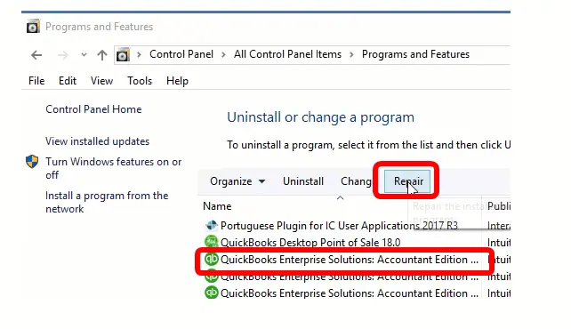 Repair Program