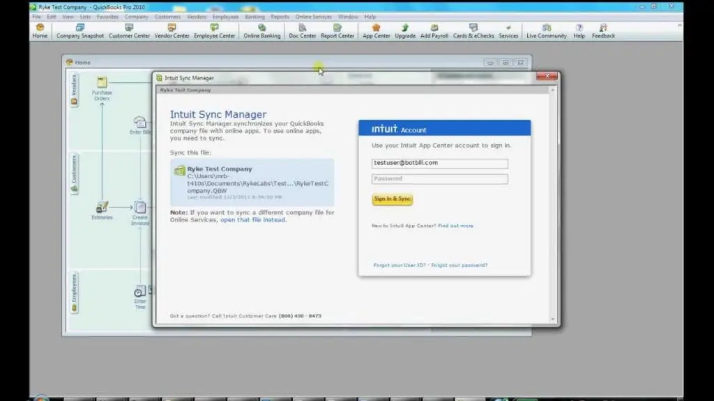 Use Intuit Sync Manager
