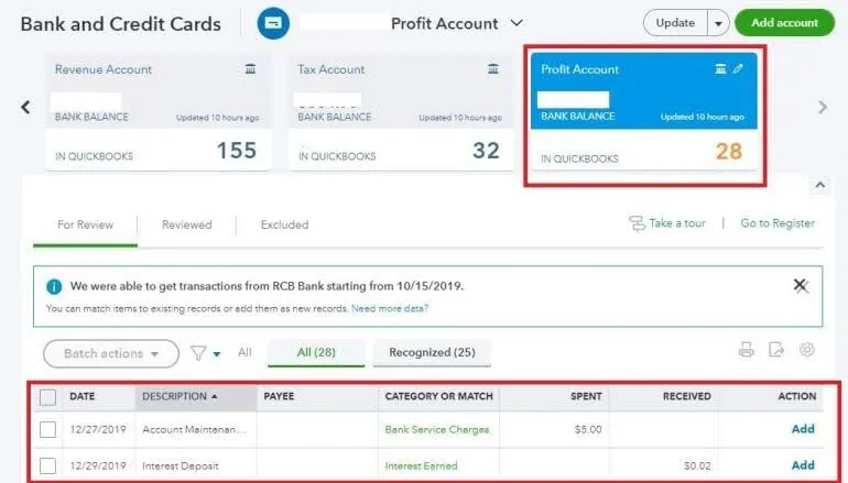 Bank and Credit Card