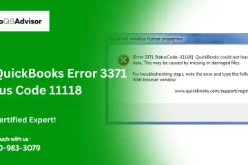 Fix QuickBooks Error 3371 Status Code 11118