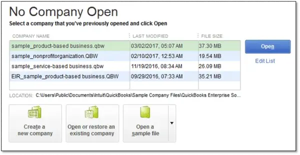 No Company Open