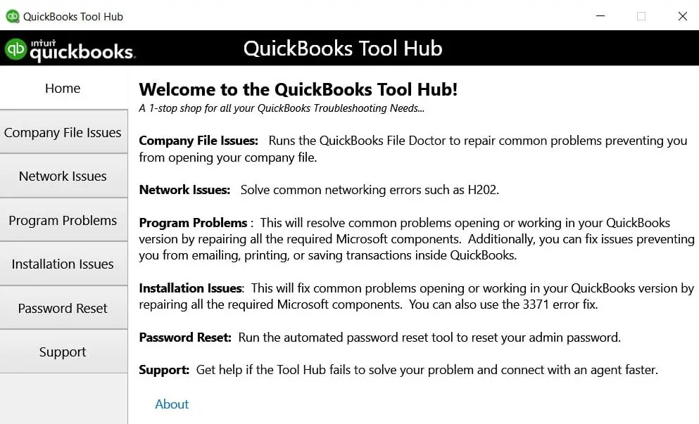Using QuickBooks Tool Hub