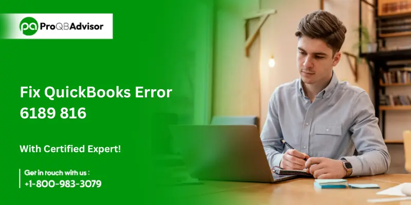 Fix QuickBooks Error 6189 816