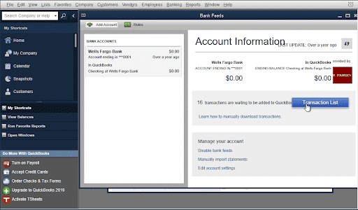 Transaction List