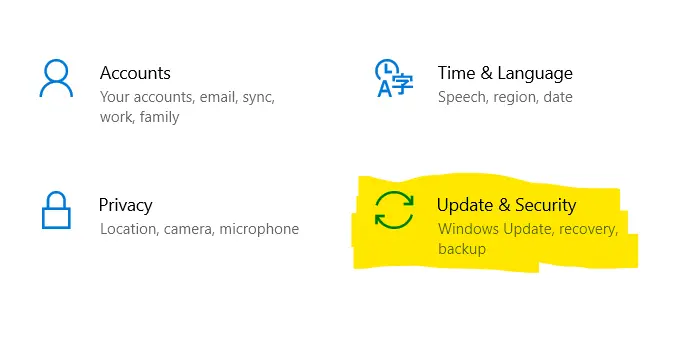 Windows Settings