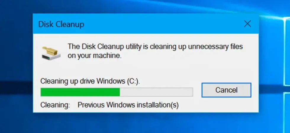 Disk cleanup