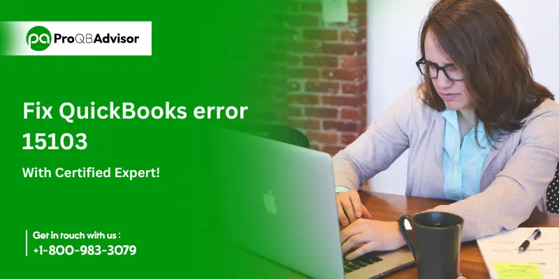 Fix QuickBooks error 15103