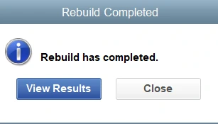 Rebuild Completed