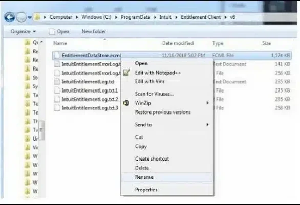 Change the QBWUSER.INI File Name