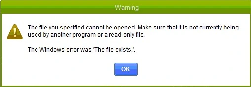 Fix QuickBooks Error The File You Specified Cannot Be Opened