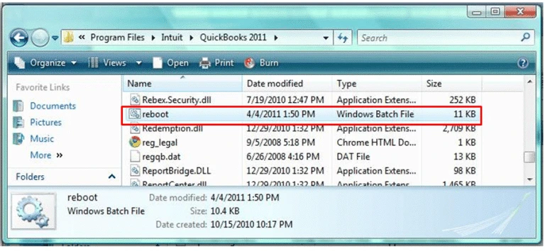 reboot file