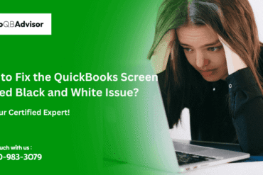 QuickBooks Screen Turned Black and White Issue