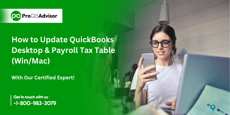 Update QuickBooks Desktop & Payroll Tax Table